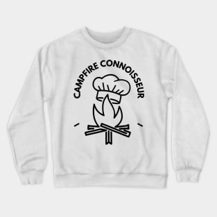 Campfire Connoisseur Funny Hiking and Camping Crewneck Sweatshirt